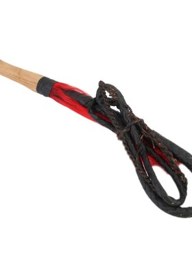 6ft Black Braided Leather Stockwhip Stock Whip Bullwhip