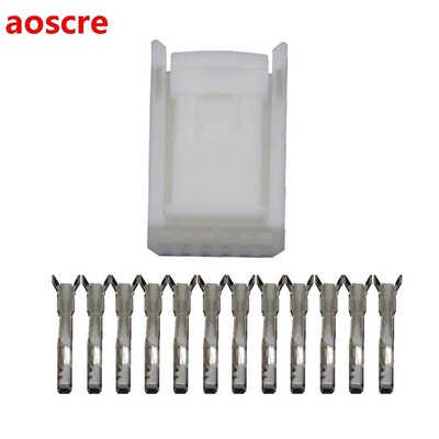 12 Pin White Car Plug Harness Connector  plastic Headband Te