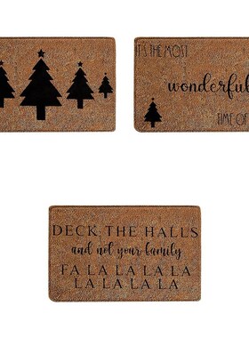 Christmas Door Mat Welcome Decor Non-Slip Door Mats Kitchen