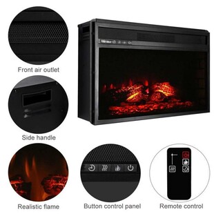 18''/23''/26'' Electric Fireplace Warm Heater Space Heating