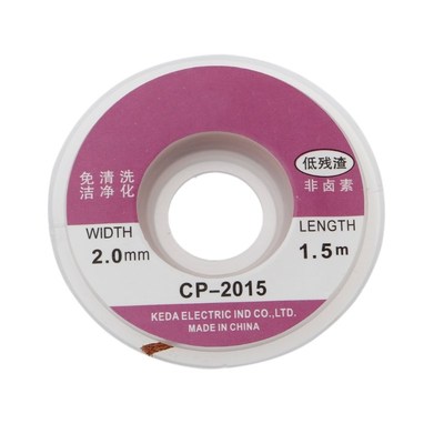 5ft 2.0mm Desoldering Braid Solder Remover Copper Wick Spool