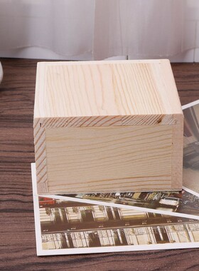 Handmade Jewelry Storage Box Wood Plain Candy Case Ring Orga