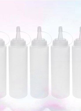 5PCS 350ml 8oz Squeeze Condiment Bottles Salad Dressing