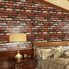 Self Adhesive Wallpaper PVC Waterproof Stone Wallpapers Bri