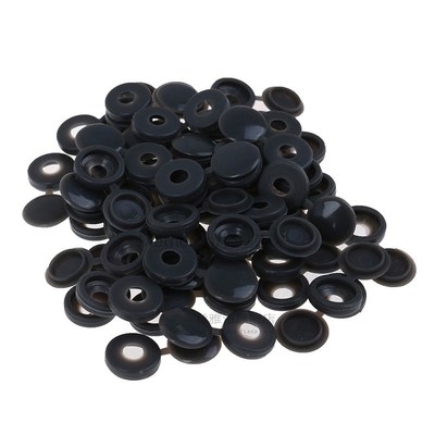 50Pcs Hinged Plastic Screw Cover Fold Caps Button  Car  Deco