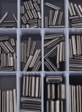 280Pcs Stainless Steel Slotted Spring Pin Assortment Kit, Sp