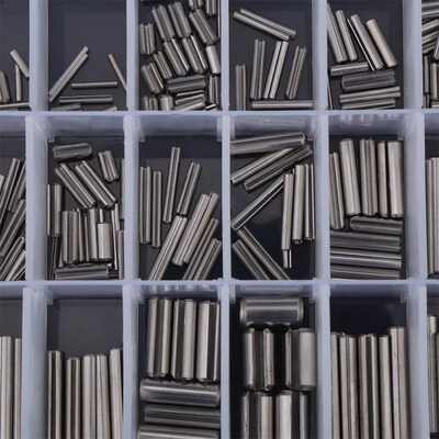 280Pcs Stainless Steel Slotted Spring Pin Assortment Kit, Sp