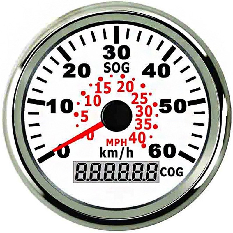 85mm Marine Boat GPS speedometer universal Meter 60 km/h Spe
