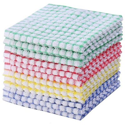 Kitchen Dish Towels, Bulk Cotton Kitchen Hand Towels, 10 Pac