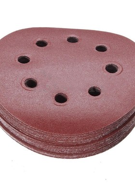 30X 5inch 125mm 8 Hole 240 Grit Sand Sanding Disc Paper Ran