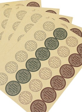 120 Pcs DIY Adhesive Paper Tags Scrapbooking Note Kraft Labe