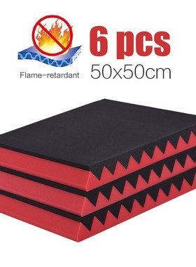 6 Pack Studio Acoustic Foams Sponge Panel Tiles Absorption S