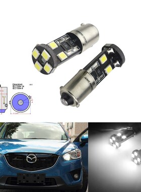 1 Pair H6W BAX9 8 SMD Xenon White LED Sidelight Canbus Bulbs