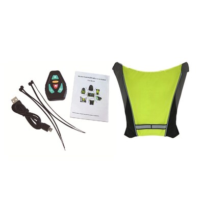 Wireless Control LED Cycling Vest Night Cycling Remote Contr