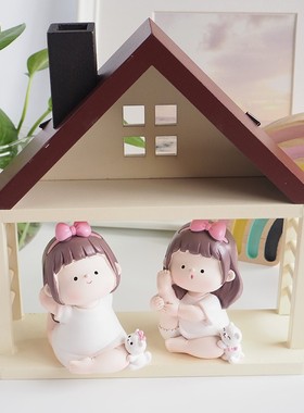 Yoga is little girl furnishing articles office workstation