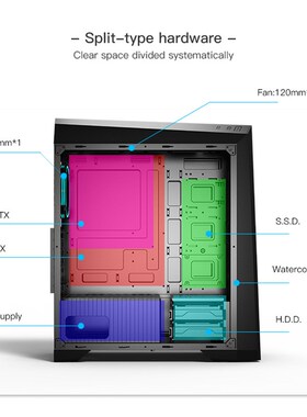 Flash PC Computer Gaming Case ATX Mid-Tower USB 3.0 Ports Te