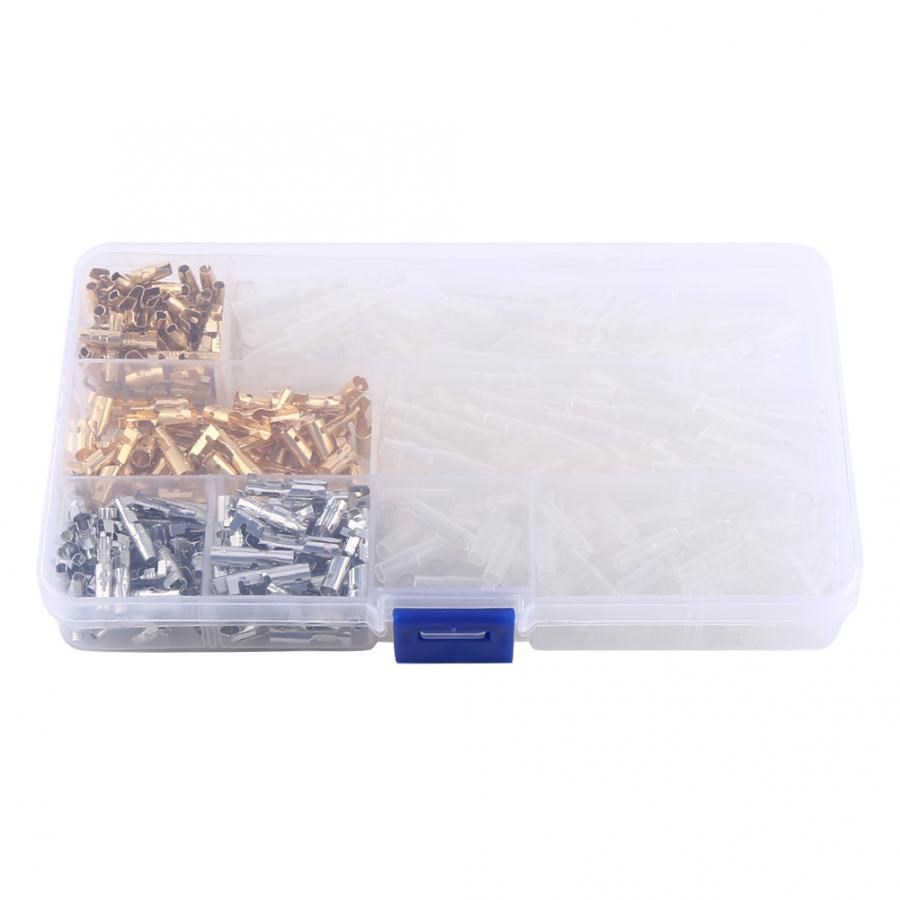 100 Sets 3.9mm  Connectors Male&Female Wire Terminals W/Insu