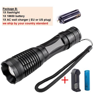 white purple 2 Lights Led UV Flashlight powerful 395nm flash