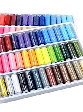 39Pcs Mixed Colors  Polyester Yarn Sewing Thread Roll Ma