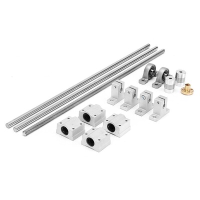 Linear Rail Shaft Rod Set Guide T8 Dual Lead Screw Slider Co