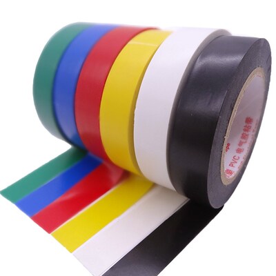6Pcs/Lot 600V 3M Vinyl Electrical Tape 1500# Leaded PVC Rubb
