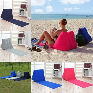 Inflatable Beach Mat Chair Festival Camping Leisure Lounger