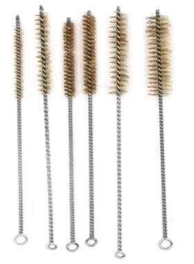 6 Pcs Brass Tube Cleaning Brush Wire Brush Set Cleaning Poli