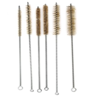 6 Pcs Brass Tube Cleaning Brush Wire Brush Set Cleaning Poli