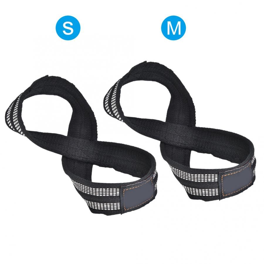1 Pair Figure 8 Weight Lifting Straps Dead Lift Wrist Strap
