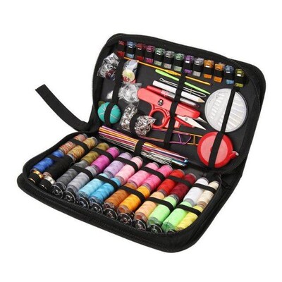 1 Set Portable Travel Sewing Box Kitting Needles Thread Stit