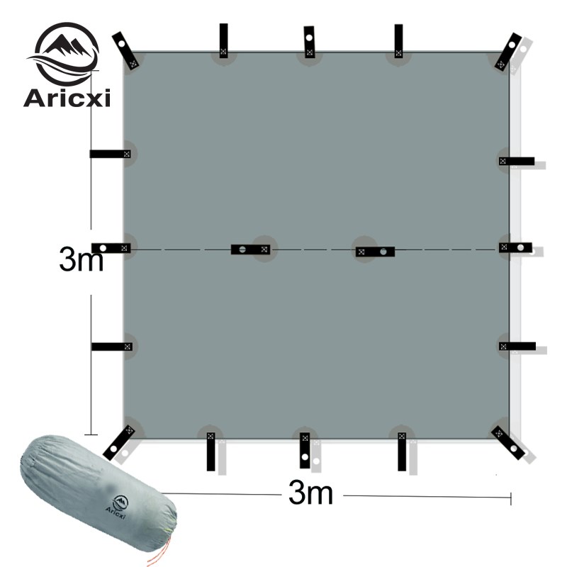 ARICXI 15D silicone coated nylon ultra light tarp Outdoor aw