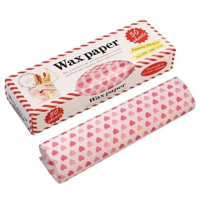 50pcs Wax Paper Food Grade Baking Tray Wrapping Paper Kitche
