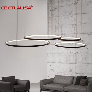 modern pendent lamp led chandelier circle lights for Interio