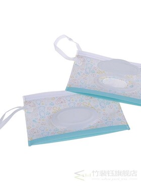 1pcs Eco-friendly Easy-carry Wet Wipes Bag Snap Strap Wipes