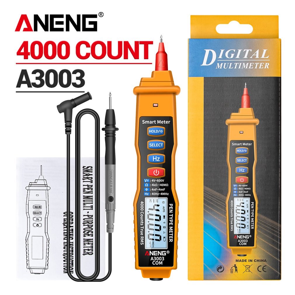 A3003 Digital Tester Pen Multimeter Professional 4000 Counts