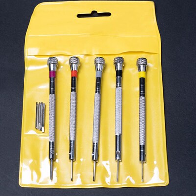 5pcs 0.8-1.6mm Precision Mini Small Screwdriver Set with Slo