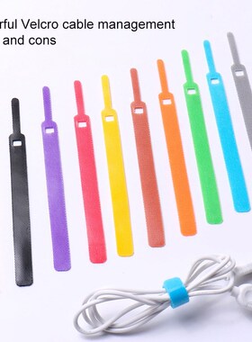 50 PCS Flexible Self Bundling  Data Wire Cable Management Wi