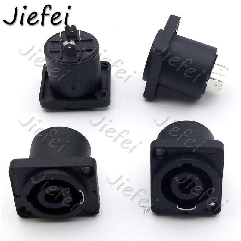 20pcs 4 Pin Speakon Panel Mount 4 Poles Powercon Female Jack