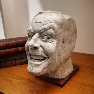 Here's Johnny Sculpture of The Shining Resin Desktop Ornamen