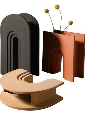 Nordic Art Geometric Vase Creative Ceramic Living Room Deskt