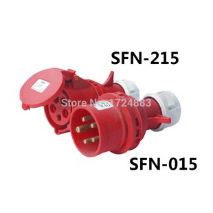 16A 3 pole connector Industrial malefemale plugs SFN-015/SF