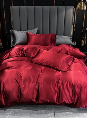 European-style Bedding Set Of Red Luxury Bedding Set Queen S