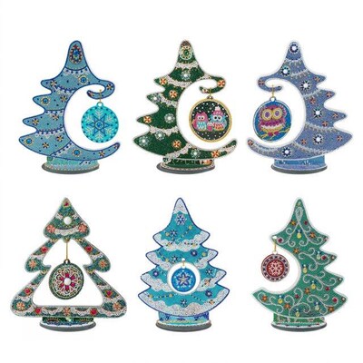 5D DIY Diamond Painting Christmas Tree Craft Decoration Orna