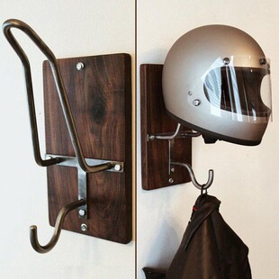 2021 Motorcycle Helmet Rack & Jacket Hook Hat Storage Di