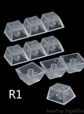 10Pcs Transparent ABS Keycaps Mechanical keyboard Matte Back