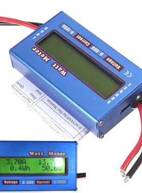 100A 60V DC Digital Wattmeter Watt Meter Power Meter Balance