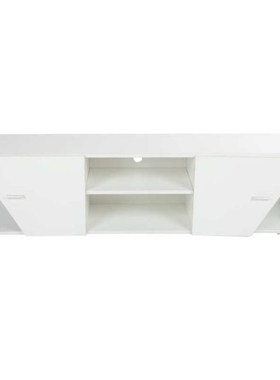 1.5m TV Cabinet with Strip Light Particle Board Modern TV St