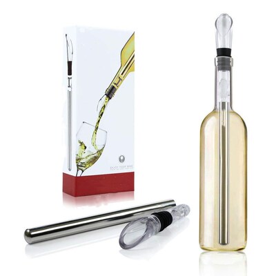 Stainless Wine Pourer with Chill Rod Wine Cooler Wine Coolin