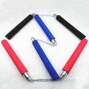 NEW Martial Arts Nunchucks Weapon Foam Metal Chain Safe Spon