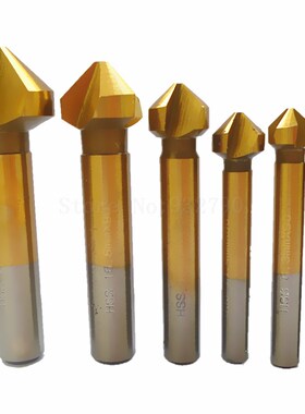 6pc 90 Degree Hss Countersink Drill Bit Chamfer Cutter Coate